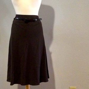 Dressbarn Side Zip Belted A-line Skirt Size 24W NWT